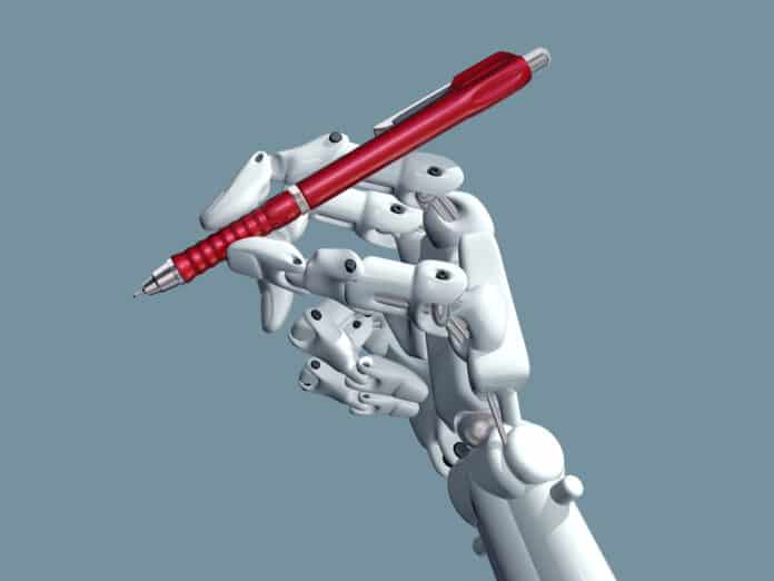 Robots won’t hold the pens just yet