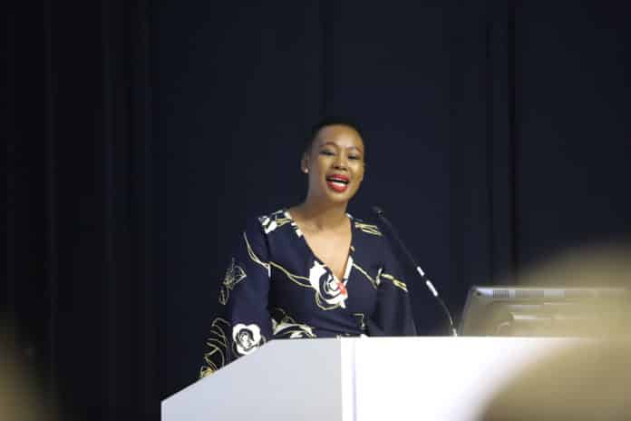 Communications and Digital Technologies Minister Stella Ndabeni-Abrahams