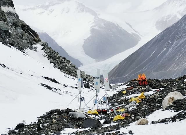Picture of 5G Base station at 6500m