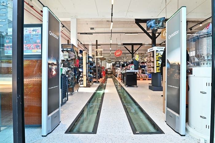 Preserved rail tracks in old locomotive shed (now Outdoor)