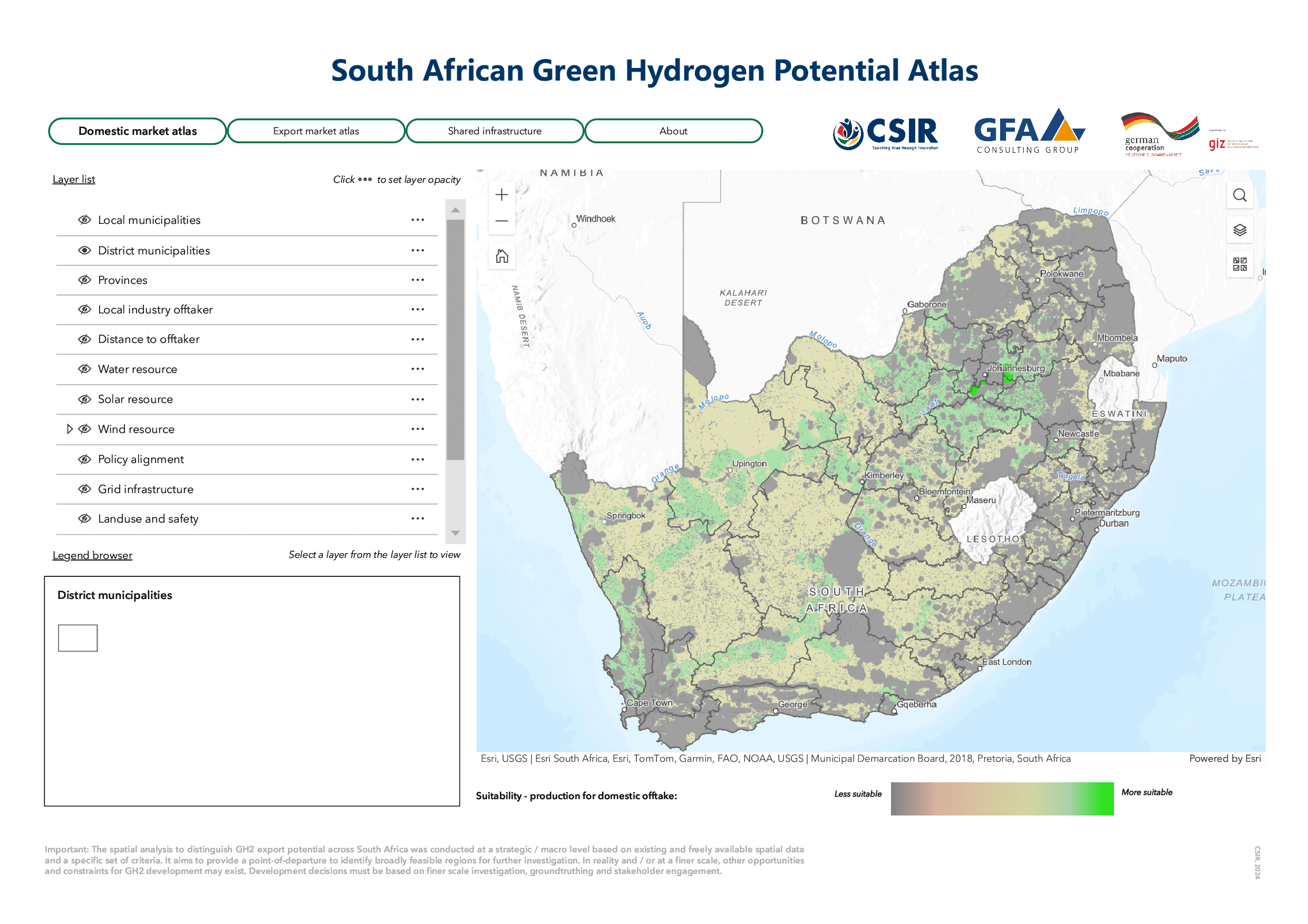 Green hydrogen atlas