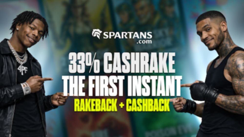 Spartans 33% CashRake